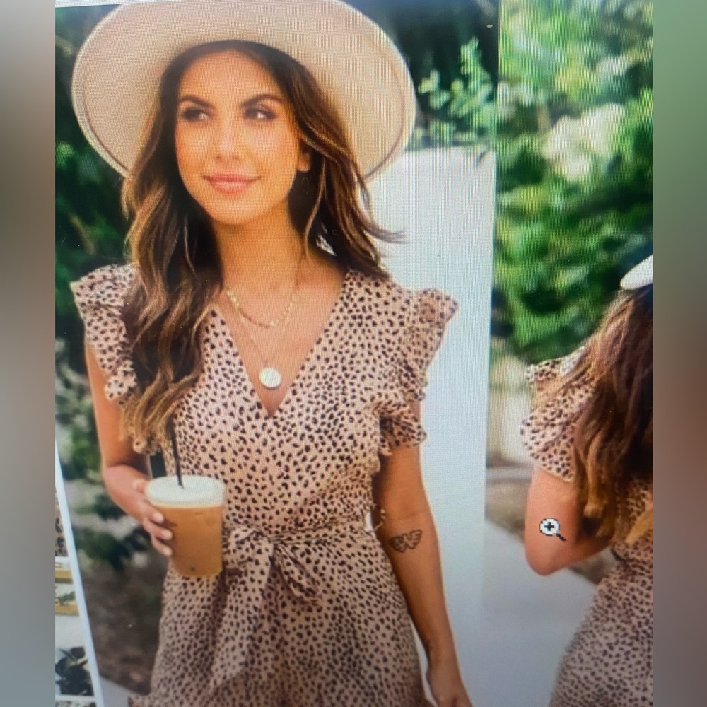 Pink Lily Animal Print Blouse